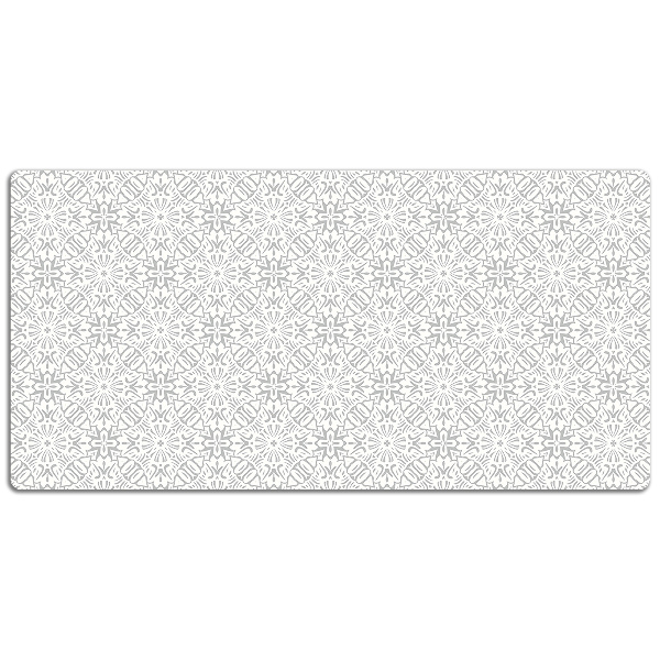 Tapete para secretária ornamento floral