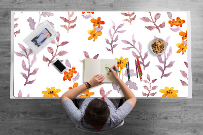 Tapete para secretária Flores pintadas