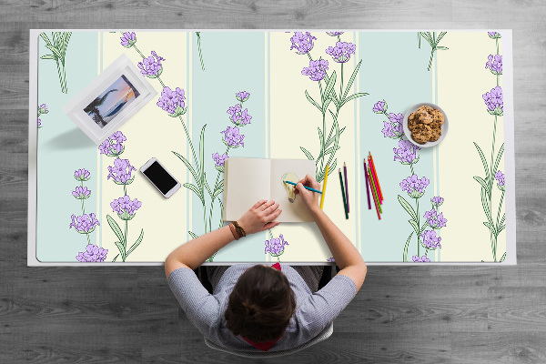 Tapete para secretária flores de lavanda