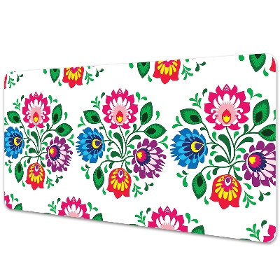 Tapete para secretária Flores estilo folk