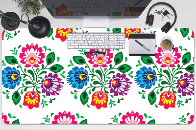 Tapete para secretária Flores estilo folk