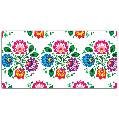 Tapete para secretária Flores estilo folk