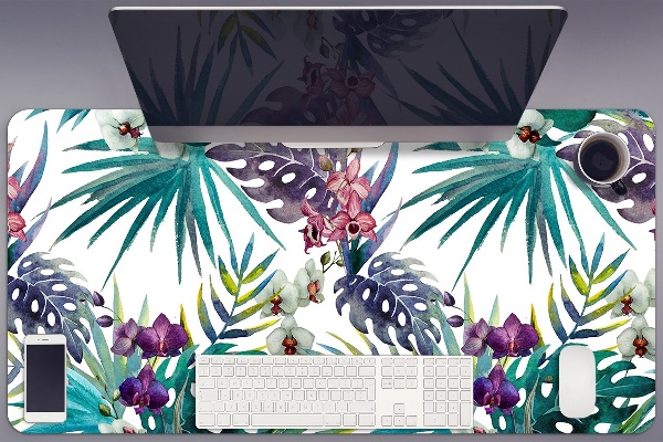 Tapete de secretária Folhas tropicais