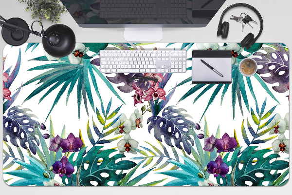Tapete de secretária Folhas tropicais