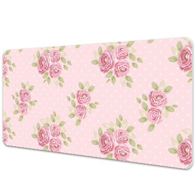 Tapete de secretária Buquê rosa