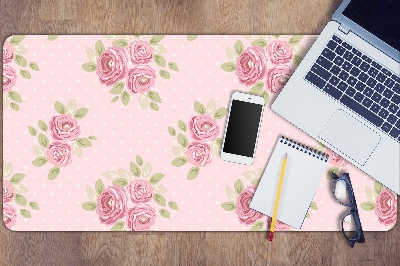 Tapete de secretária Buquê rosa