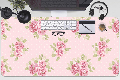 Tapete de secretária Buquê rosa