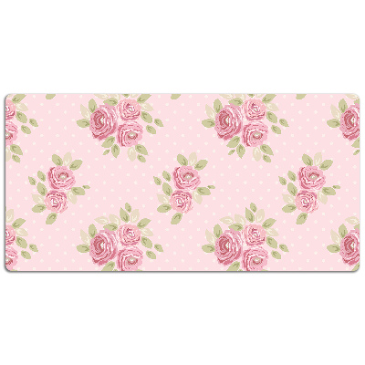 Tapete de secretária Buquê rosa