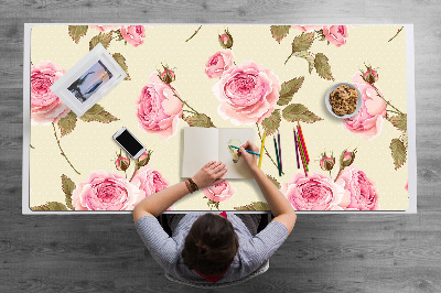 Tapete para secretária rosas inglesas