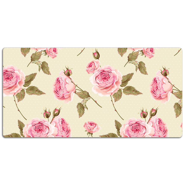 Tapete para secretária rosas inglesas