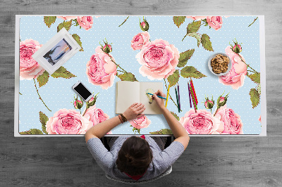 Base de secretária Rosas com folhas