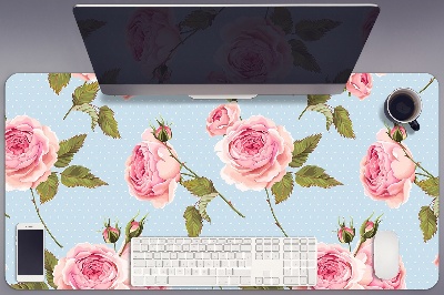 Base de secretária Rosas com folhas