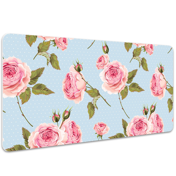 Base de secretária Rosas com folhas