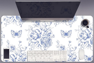 Base de secretária Borboletas e flores