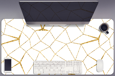 Tapete para secretária Mosaico dourado