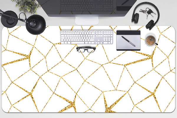 Tapete para secretária Mosaico dourado