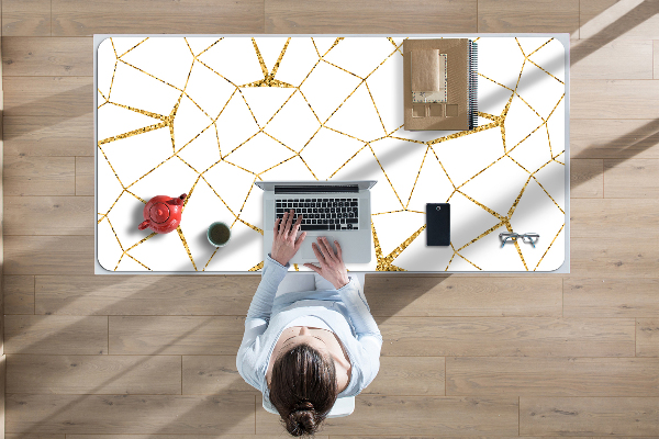 Tapete para secretária Mosaico dourado