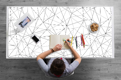 Base de secretária Linhas geométricas