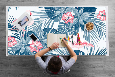 Tapete para secretária pássaros tropicais