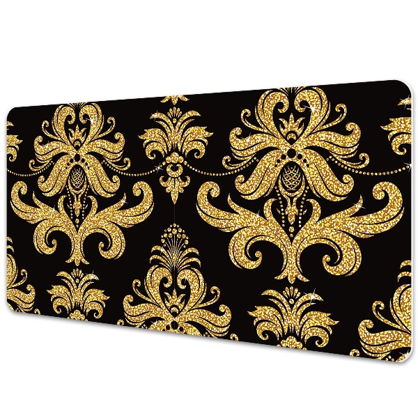 Tapete para secretária ornamento de ouro