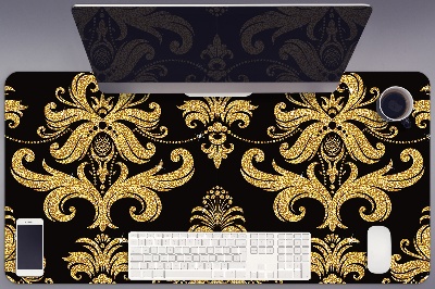 Tapete para secretária ornamento de ouro