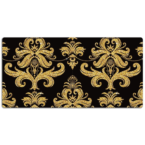 Tapete para secretária ornamento de ouro