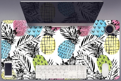 Tapete para secretária Abacaxis coloridos