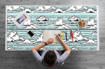 Tapete para secretária Desenho de nuvens