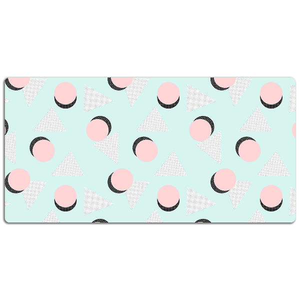 Tapete de secretária Círculos e triângulos