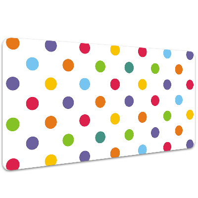 Tapete para secretária Pontos coloridos