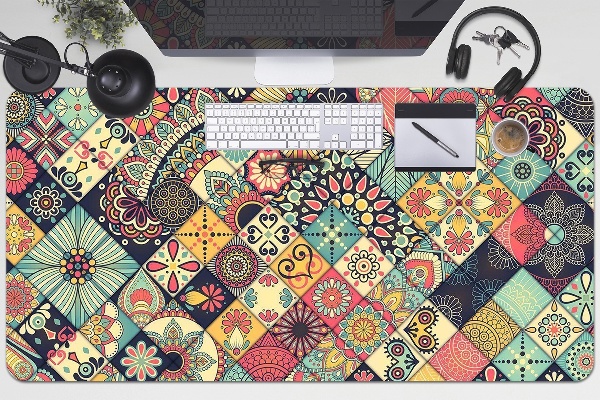Tapete para secretária Mosaico étnico