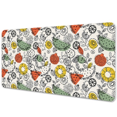 Tapete para secretária Contornos de frutas
