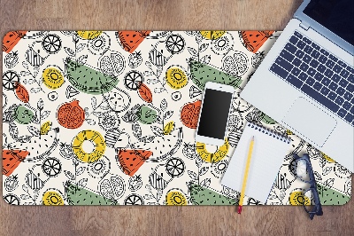 Tapete para secretária Contornos de frutas
