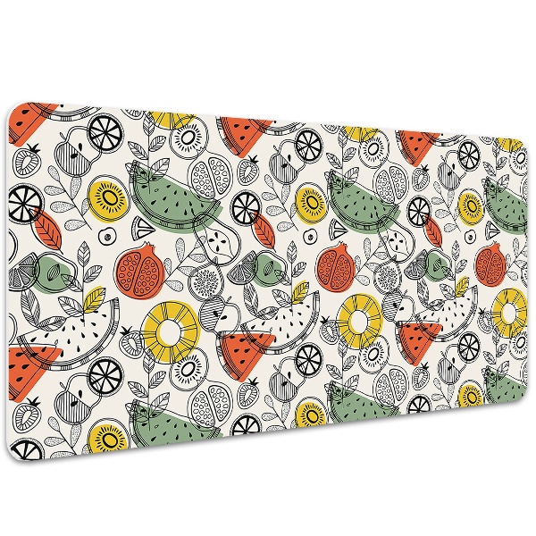 Tapete para secretária Contornos de frutas