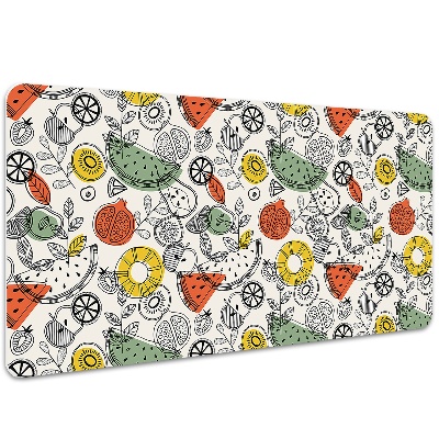 Tapete para secretária Contornos de frutas