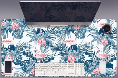 Tapete de secretária Flamingos e pintas