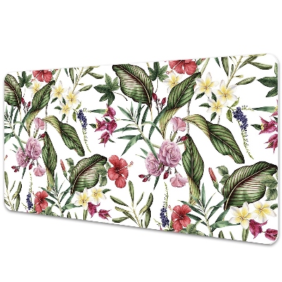 Tapete para secretária Flores tropicais
