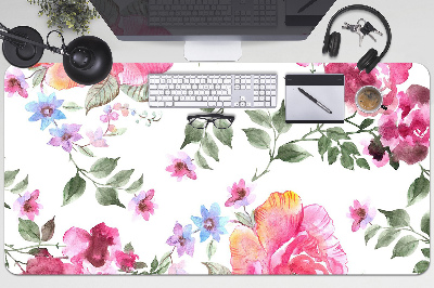 Tapete para secretária Rosas em aquarela
