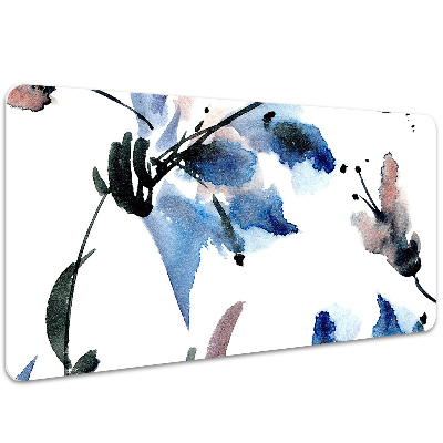 Tapete para secretária Flores em aquarela