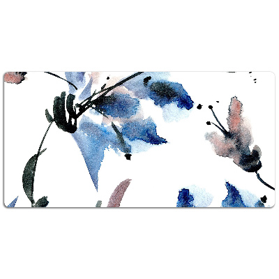 Tapete para secretária Flores em aquarela