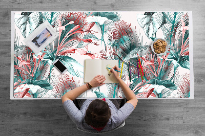 Tapete de secretária Desenho tropical