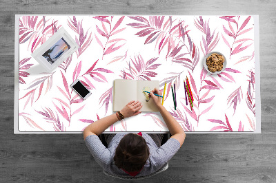 Base de secretária Folhas cor de rosa