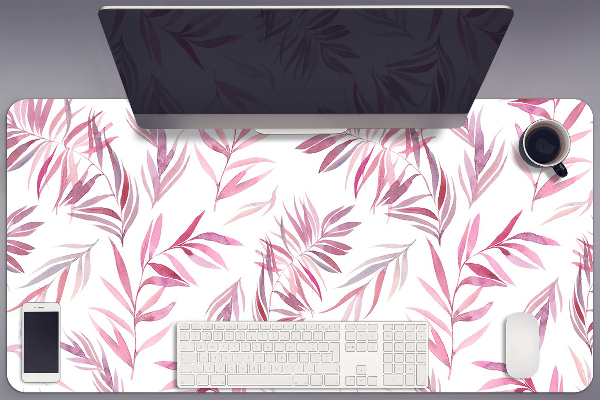 Base de secretária Folhas cor de rosa
