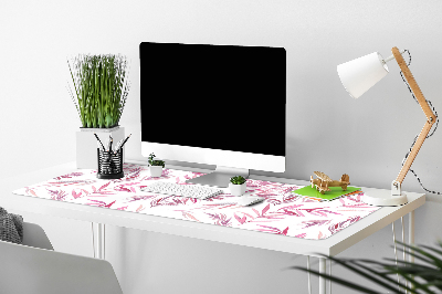 Base de secretária Folhas cor de rosa