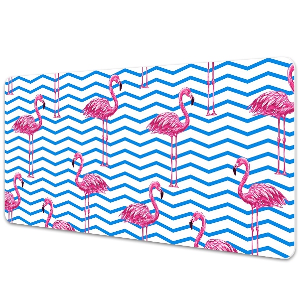 Tapete para secretária Flamingos