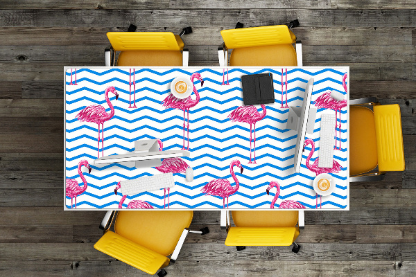 Tapete para secretária Flamingos