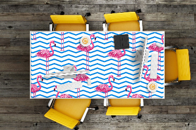 Tapete para secretária Flamingos