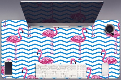 Tapete para secretária Flamingos