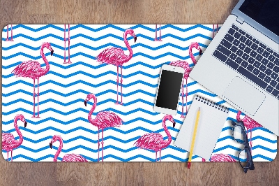 Tapete para secretária Flamingos