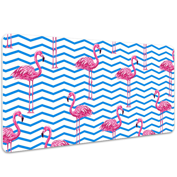 Tapete para secretária Flamingos